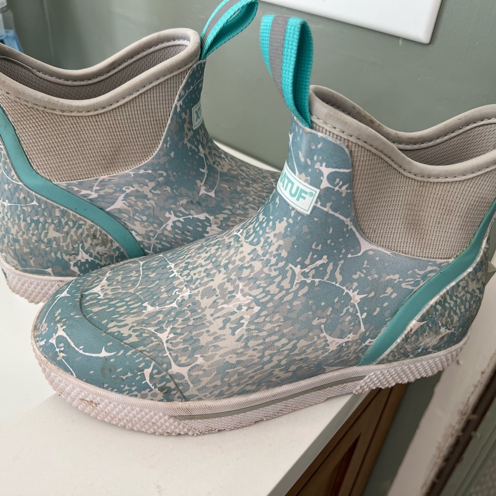 Women’s deck Boots - Teal and White - XtraTuf